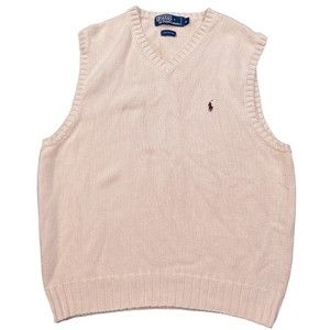 Ralph Lauren Cream V-Neck Sweater Vest